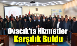 Ovacık muhtarlarından İl Genel Meclisi’ne teşekkür ziyareti