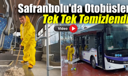 Safranbolu’da belediye otobüsleri pırıl pırıl oldu