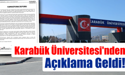 Karabük Üniversitesi iddialara açıklık getirdi