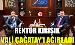 Vali Çağatay’dan Rektör Kırışık’a iade-i ziyaret