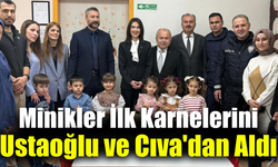 Eskipazar’da minik öğrenciler ilk karnelerini aldı