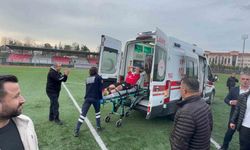 Bartın’da amatör maçta uzatma dakikalarında saha karıştı