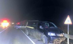 Kastamonu'da minibüs ile otomobil çarpıştı