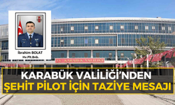 F-16 kazasında şehit olan pilot için başsağlığı mesajı