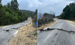 Kastamonu’da heyelan krizi: Cide yolu trafiğe kapalı