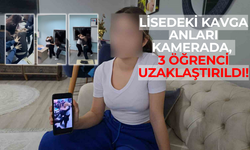Lisedeki kavga anları kamerada, 3 öğrenci uzaklaştırıldı!