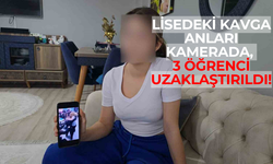 Lisedeki kavga anları kamerada, 3 öğrenci uzaklaştırıldı!