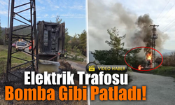 Yenişehir Mahallesi'nde elektrik trafosu alev aldı