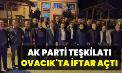 Ovacık’ta iftar sofrası kuruldu