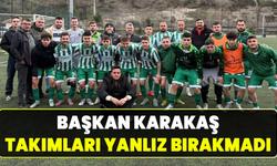 Karakaş Yenice-Yortan maçını tribünden izledi