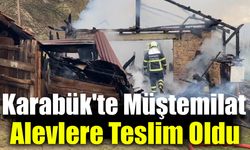 Cemaller köyünde korkutan yangın: Müştemilat tamamen yandı