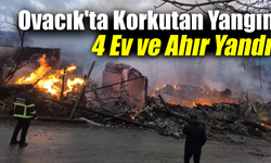 Doğanlar Köyünde alevler 5 yapıyı küle çevirdi