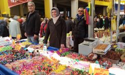 Devrek'te bayram öncesi şeker tezgahları dolup taştı