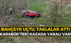 Karabük'te Kontrolden Çıkan Araç Bahçeye Uçtu!