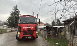 Bolu'da tek katlı evde baca yangını