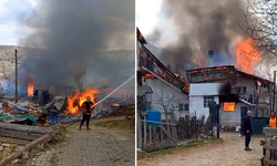 Bolu Gerede’de Alevler Üç Evi Sardı