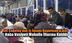 Vali Çağatay Hayırsever İş İnsanı Buyurmanı Kırmadı