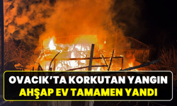 Beydini Köyünde alevler iki katlı evi sardı