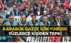 Karabük’te Gazze İçin Tepki Yürüyüşü