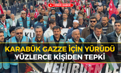Karabük’te Gazze İçin Tepki Yürüyüşü