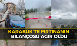 Fırtına Karabük’te Hasar Bıraktı