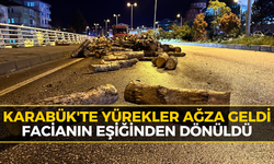 Seyir Halindeki Kamyonun Damperi Aniden Açıldı