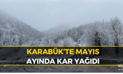 Karabük’te Mayıs Sürprizi: Yüksek Kesimler Beyaza Büründü