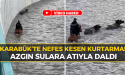 Karabük'te Can Pazarı: Akıntıya Karşı Atıyla Meydan Okudu!