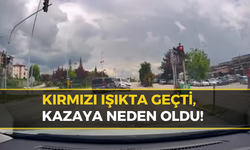 Safranbolu Sanayi Kavşağı'nda Kaza: Kırmızı Işık İhlali Kamerada!