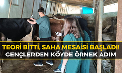 Öğrencilerin Köyde Örnek Saha Çalışması