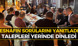 Başkan Çetinkaya Esnafla Bir Araya Geldi