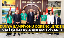 Karabük’ün Gururu Dünya Şampiyonları Valilikte Kabul Edildi