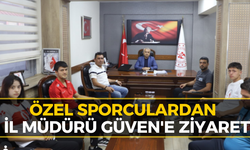 Özel Sporculardan İl Müdürü Coşkun Güven'e Ziyaret