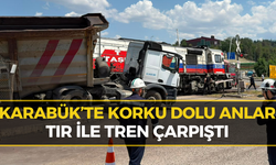 Karabük’te Yürekleri Ağza Getiren Anlar: Tır ile Tren Çarpıştı!