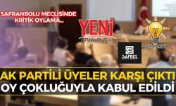 Safranbolu Meclisinde Siyasi Ayrılık: AK Partili 6 İsimden Ret