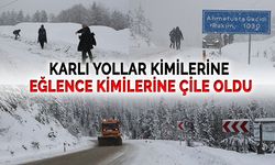 Karabük-Bartın Yolu Kar Altında