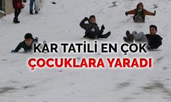 Karabük'te Kar Tatili Çocukların Yüzünü Güldürdü