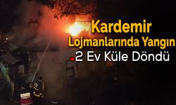 Karabük'te İşçi Evlerinde Korkutan Yangın