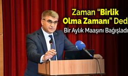 Vali Gürel 1 Aylık Maaşıyla Milli Dayanışmaya Destek Verdi