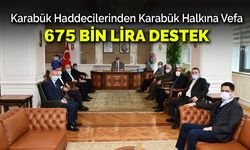 Haddeci İş Adamlarından Karabüklülere 675 Bin Lira Destek