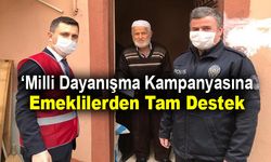 Karabük'te Milli Dayanışma Kampanyasına Bir Destekte Emeklilerden Geldi