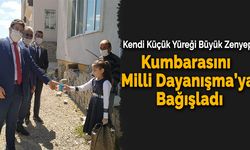 Harçlıklarıyla Milli Dayanışma Kampanyası'na Katkıda Bulundu