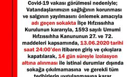 Safranbolu'da 14 Günlük Karantina Uygulaması