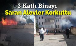 Müştemilatta Çıkan Yangın 3 Katlı Binaya Sıçradı