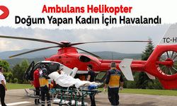 Yeni Doğum Yapan Kadına Ambulans Helikopterle Sevk