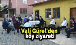 Vali Gürel'den köy ziyareti