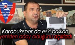 Karabükspor'da eski başkan yeniden aday olduğunu açıkladı
