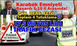 Karabüklü 2020 Yılında 17,5 Milyon Lira Trafik Cezası Ödemiş!