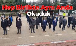 81 İlde Aynı Anda İstiklal Marşı Okundu