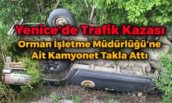 YENİCE'DE TRAFİK KAZASI